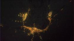 Земля ночью из космоса фото Ночная спутниковая карта земли